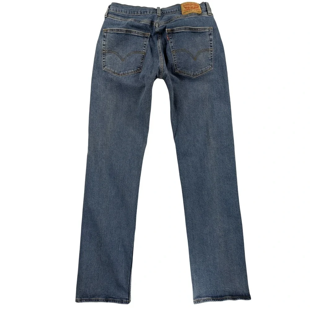 Levis Jeans Mens Workwear Fit Med Blue‎ Wash 32 34 Durable Cotton Blend Straight
